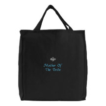 Mother Of The Bride Wedding Black Embroidered Bag