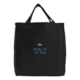 Mother Of The Bride Wedding Black Embroidered Bag