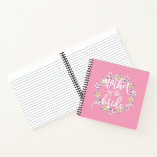 Mother of the Bride Wedding Calligraphy Notebook