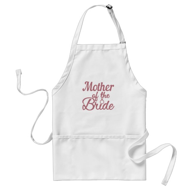 Mother Of The Bride Wedding Family Matching Adult Apron (Front)