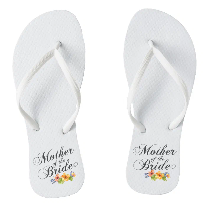 mother of the bride flip flops