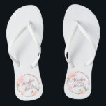 Mother of the Bride Wedding | Flip Flops<br><div class="desc">For further customization,  please click the "Customize" button and use our design tool to modify this template. If the options are available,  you may change text and image by simply clicking on "Edit/Remove Text or Image Here" and add your own. Designed by Freepik.</div>