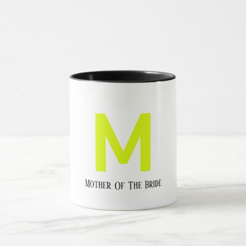 Mother Of The Bride Wedding Fluorescent Yellow Mug