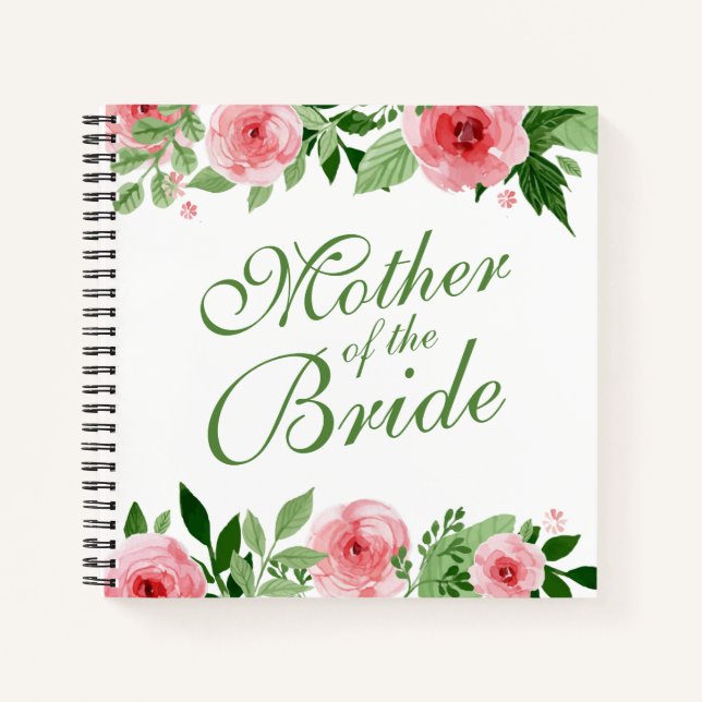 Mother of the Bride Wedding Guestbook Notebook (Front)
