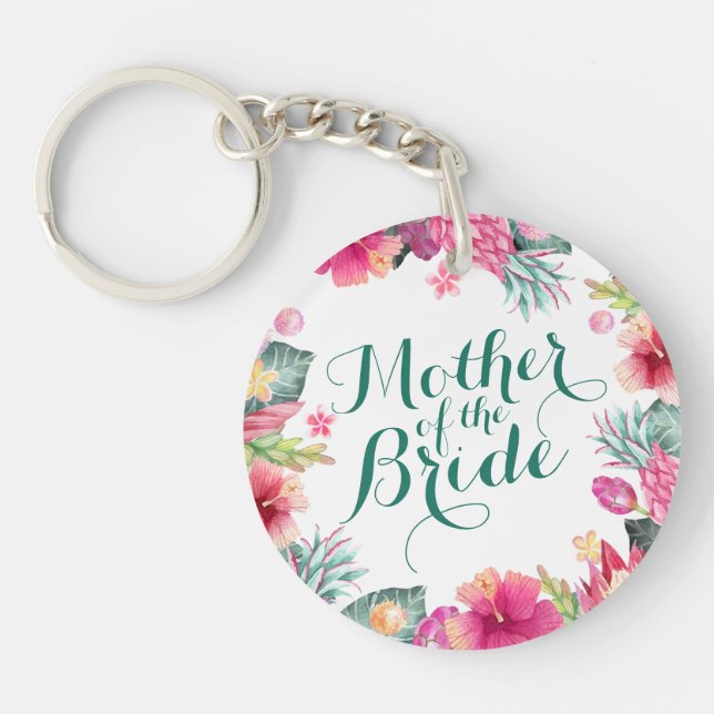 Mother of the Bride Wedding Keychain (Front)