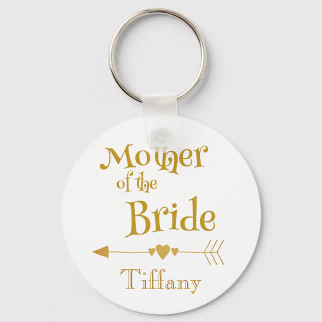 Mother of the Bride Wedding Memory Keychain | Zazzle