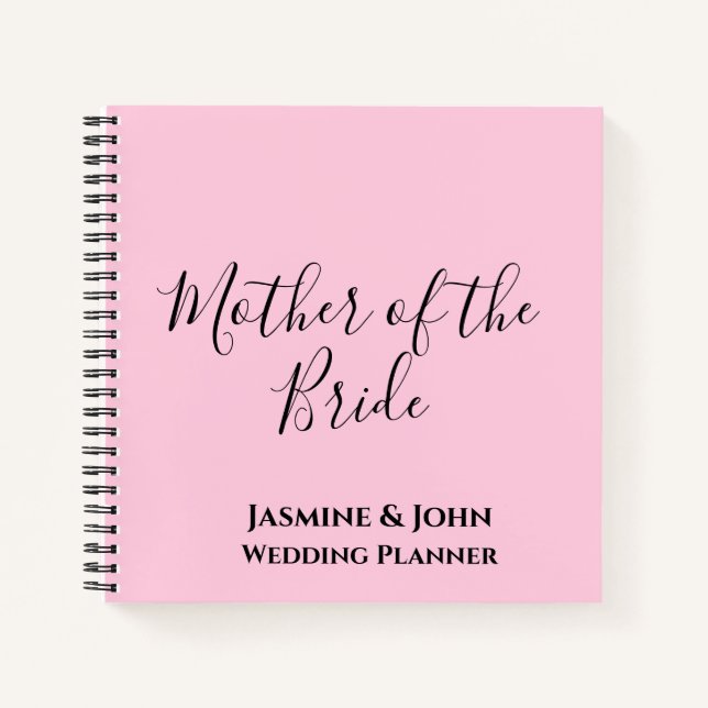 Mother of the Bride Wedding Planner Notebook (Front)