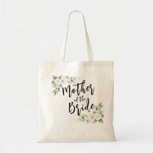 Mother of the Bride white roses Customizable Tote Bag