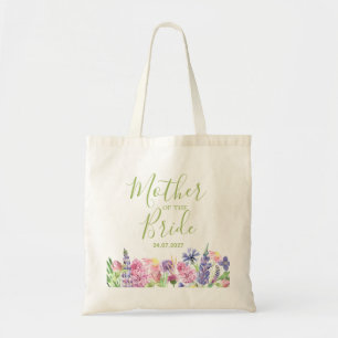Mother of the Bride Wildflower Garden Border Tote Bag