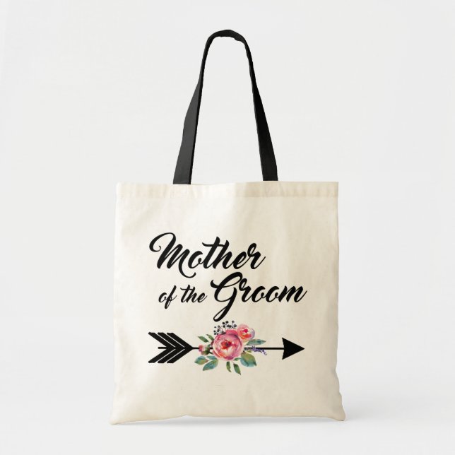 Mother of the Groom Arrow Tote Bag (Front)