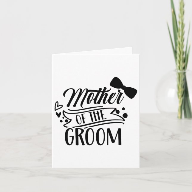 Mother Of The Groom Bachelor Wedding Party Sayings Card (Front)