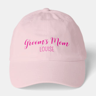Mother of the Groom Baseball Cap in Pink