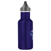 Mother of the Groom, Blue Scroll Water Bottle (Left)
