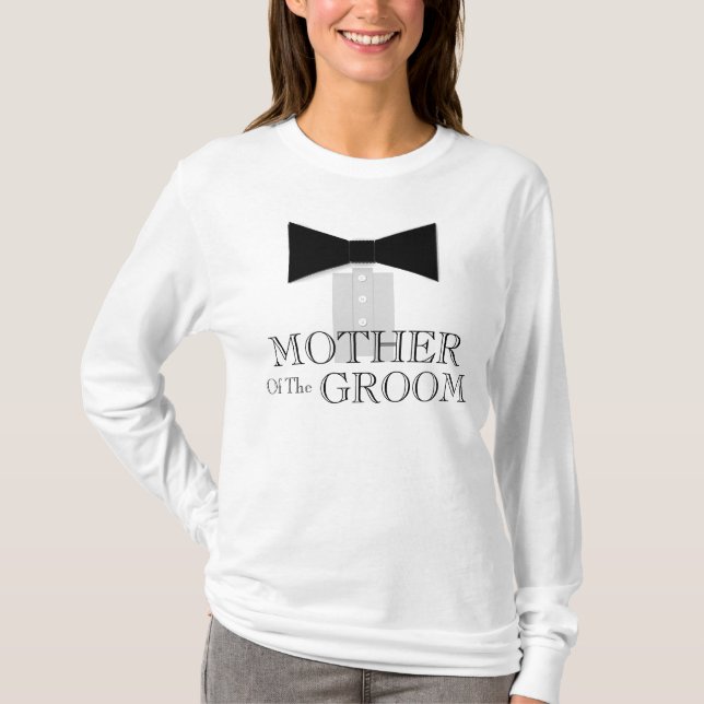 Mother of the Groom Bow Tie T-Shirt (Front)