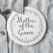 Mother of the Groom Bridal party name tag Button (In Situ)