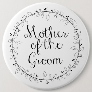 Mother of the Groom Bridal party name tag Button
