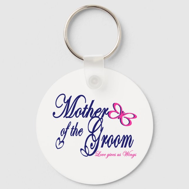 Mother of the Groom/ Butterfly Keychain (Front)