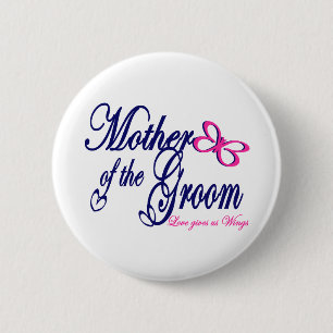 Mother of the Groom/ Butterfly Pinback Button