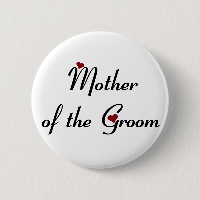 Mother of the Groom button (Front)
