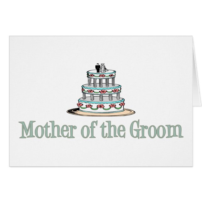 Mother Of The Groom (Cake) Cards (Front Horizontal)