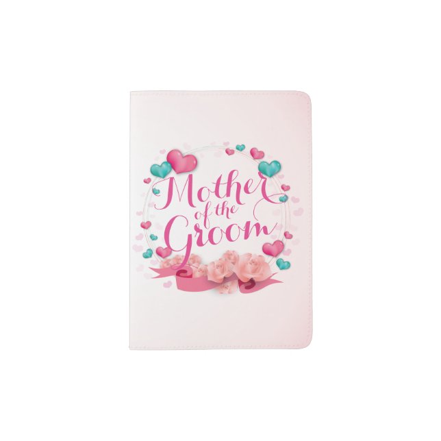 Mother of the Groom Candy Hearts | Passport Holder (Front)