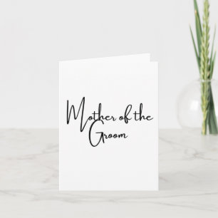Mother of the groom card