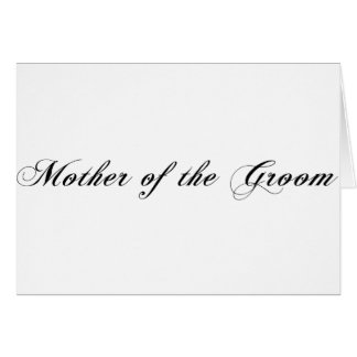 Mother of the Groom Cards