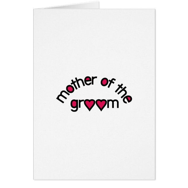 Mother Of The Groom Cards (Front)
