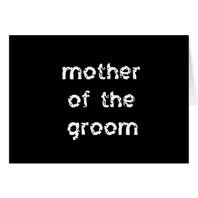 Mother of the Groom Cards (Front Horizontal)