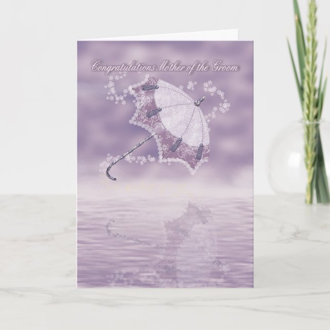 Mother of the Groom Congratulations card with flow (Front)