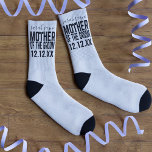 Mother of the Groom Custom Wedding Parent Socks<br><div class="desc">Add the Mother of the Groom's name and your wedding date and perhaps change the color to her favorite or to your wedding color scheme.</div>