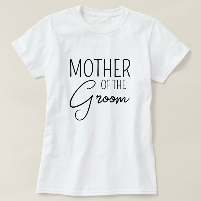 Mother of The Groom - Cute Matching Family Wedding T-Shirt (Design Front)