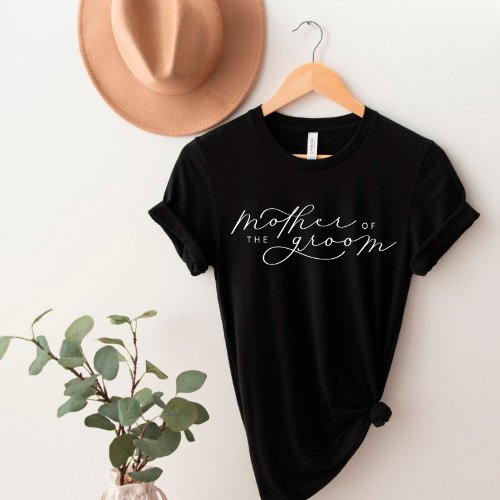 Mother of the Groom Cute Script Bridal Party Shirt