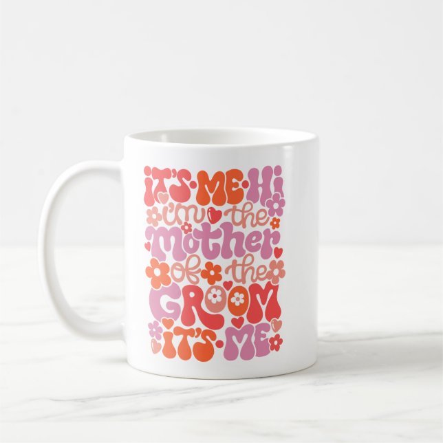 Mother of the Groom Cute Wedding Gift Mug (Left)