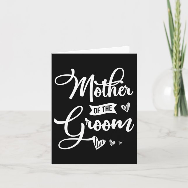 Mother Of The Groom Design For A Bride Wedding Pre Card (Front)