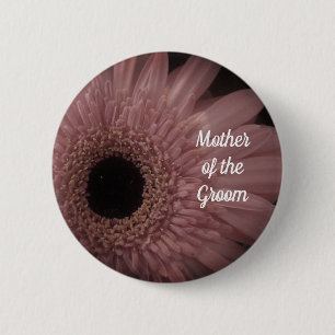 Mother of the Groom Elegant Pale Pink Flower Button