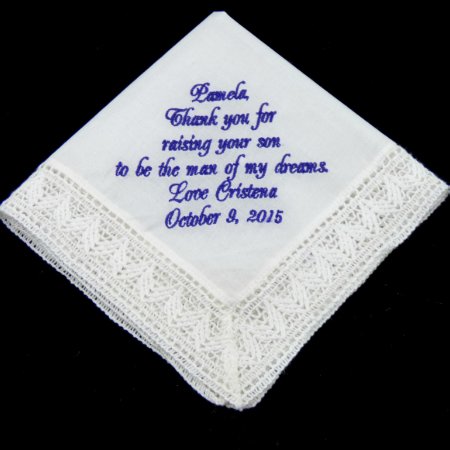 Mother Of The Groom Embroidered Gift Handkerchief