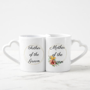 Mother of the Groom Father Matching Lover's Coffee Mug Set