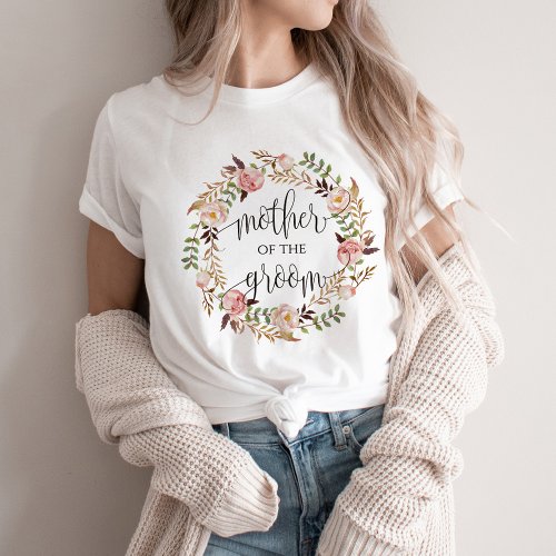 mother of the groom floral wreath _2 T_Shirt