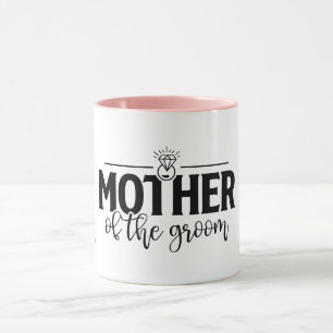 Mother of the Groom Flowing Script Personalized  Mug