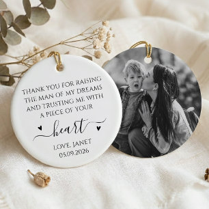 Mother of the Groom Gift from Bride Ceramic Ornament