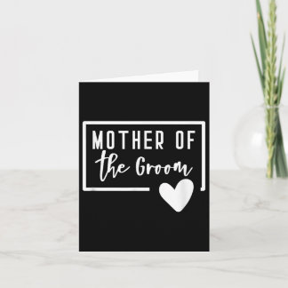 Mother Of The Groom Heart Mom Wedding Bachelorette Card