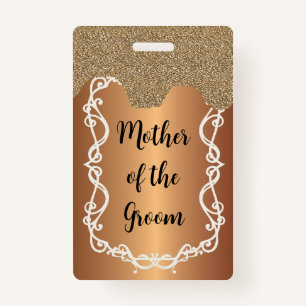 Mother of the Groom Hen Night badge lanyard