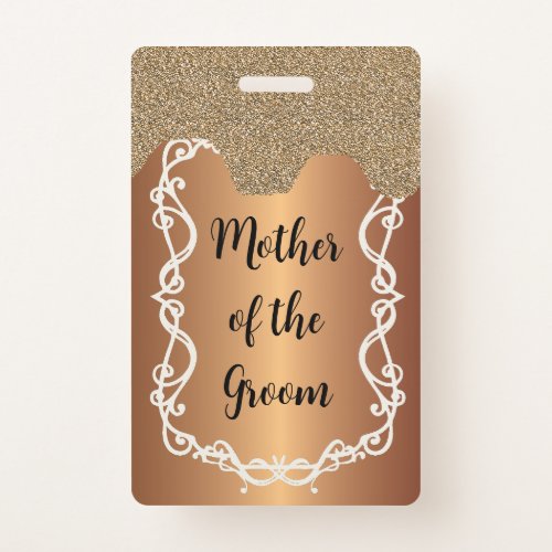 Mother of the Groom Hen Night badge lanyard