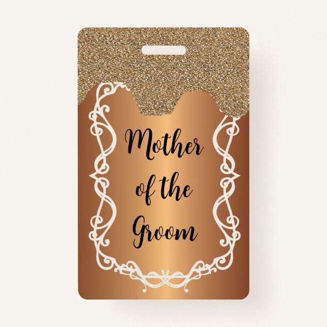 Mother of the Groom Hen Night badge lanyard (Front)