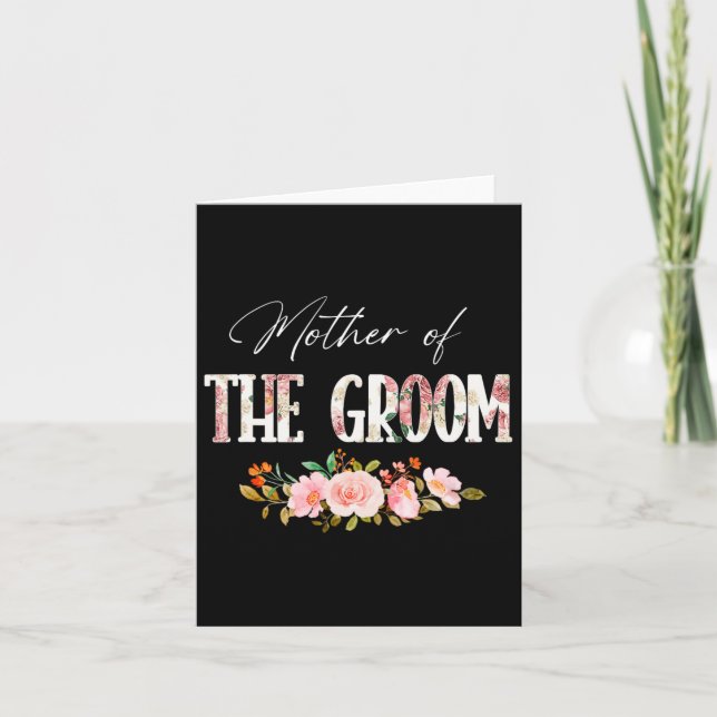 Mother Of The Groom I Loved Him First Mother's Day Card (Front)