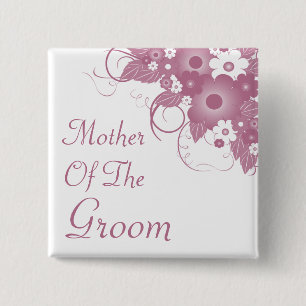 Mother Of The Groom Mauve Bouquet Button