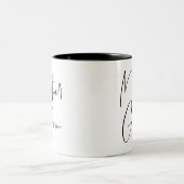 Mother of the Groom Modern Two-Tone Coffee Mug (Center)