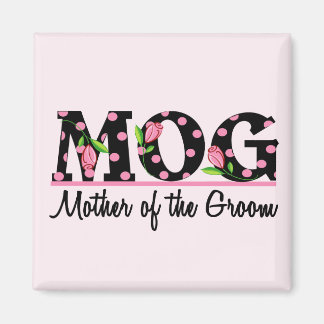 Mother of the Groom (MOG) Tulip Lettering Magnet