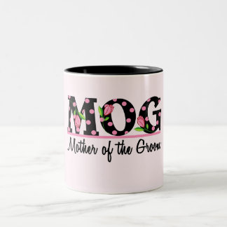 Mother of the Groom (MOG) Tulip Lettering Two-Tone Coffee Mug